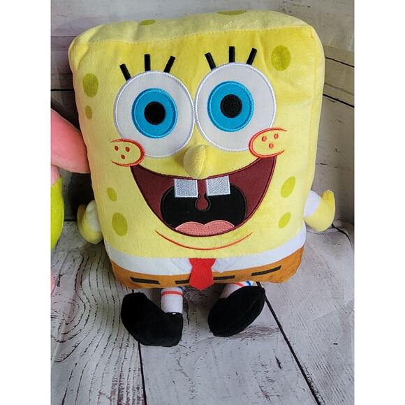 Spongebob Squarepants and Patrick Star 12 In Plush Lot Of 2 Stuffed Plush - Picture 2 of 6